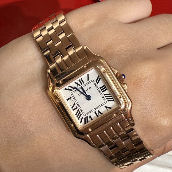 Cartier classic rose gold watch 27mm